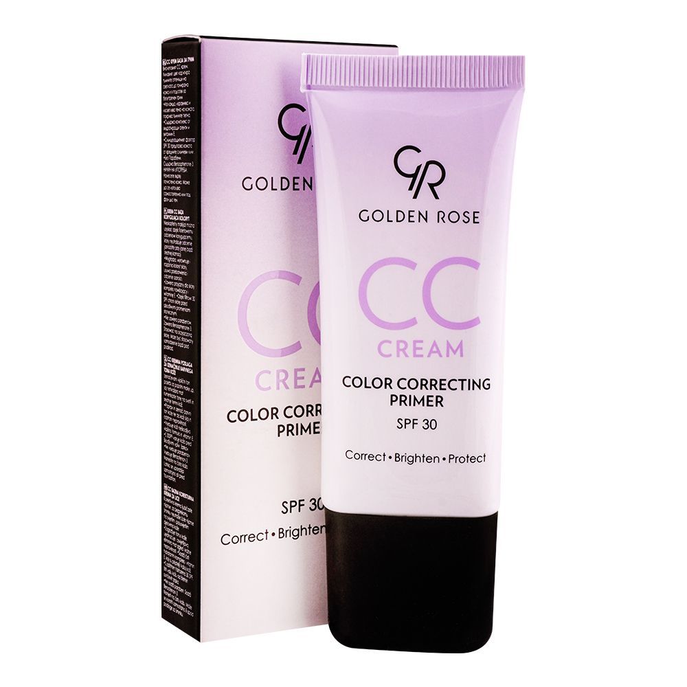 Golden Rose CC Cream Color Correcting Primer, SPF30, Violet