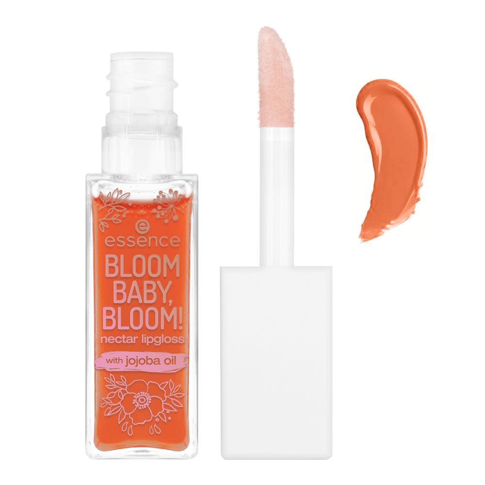 Essence Bloom Baby, Bloom! Jojoba Oil Nectar Lip Gloss, Tulips On My Lips, 02