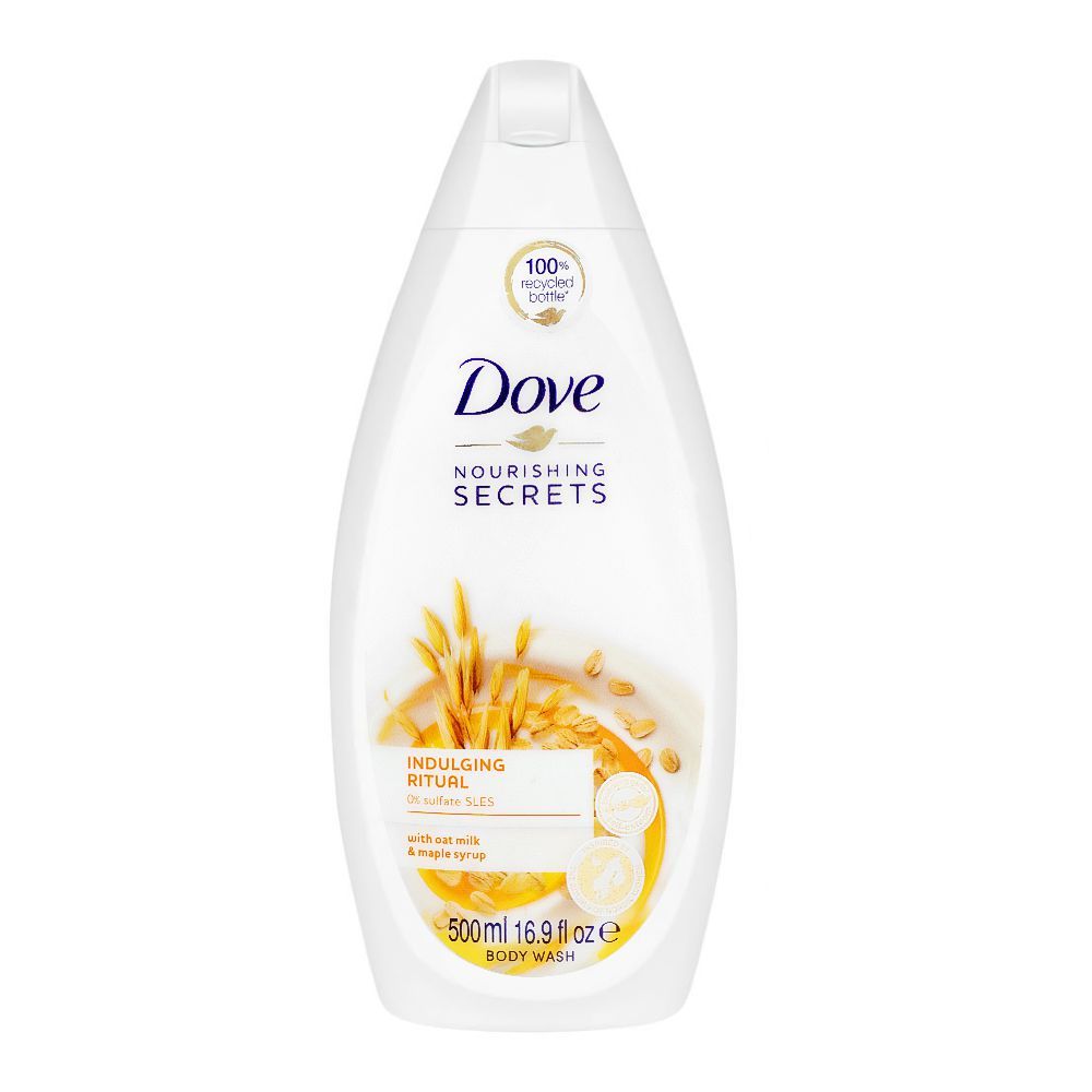 Dove Indulging Ritual 0% Sulfate SLES Goat Milk & Maple Syrup Shower Gel, 500ml