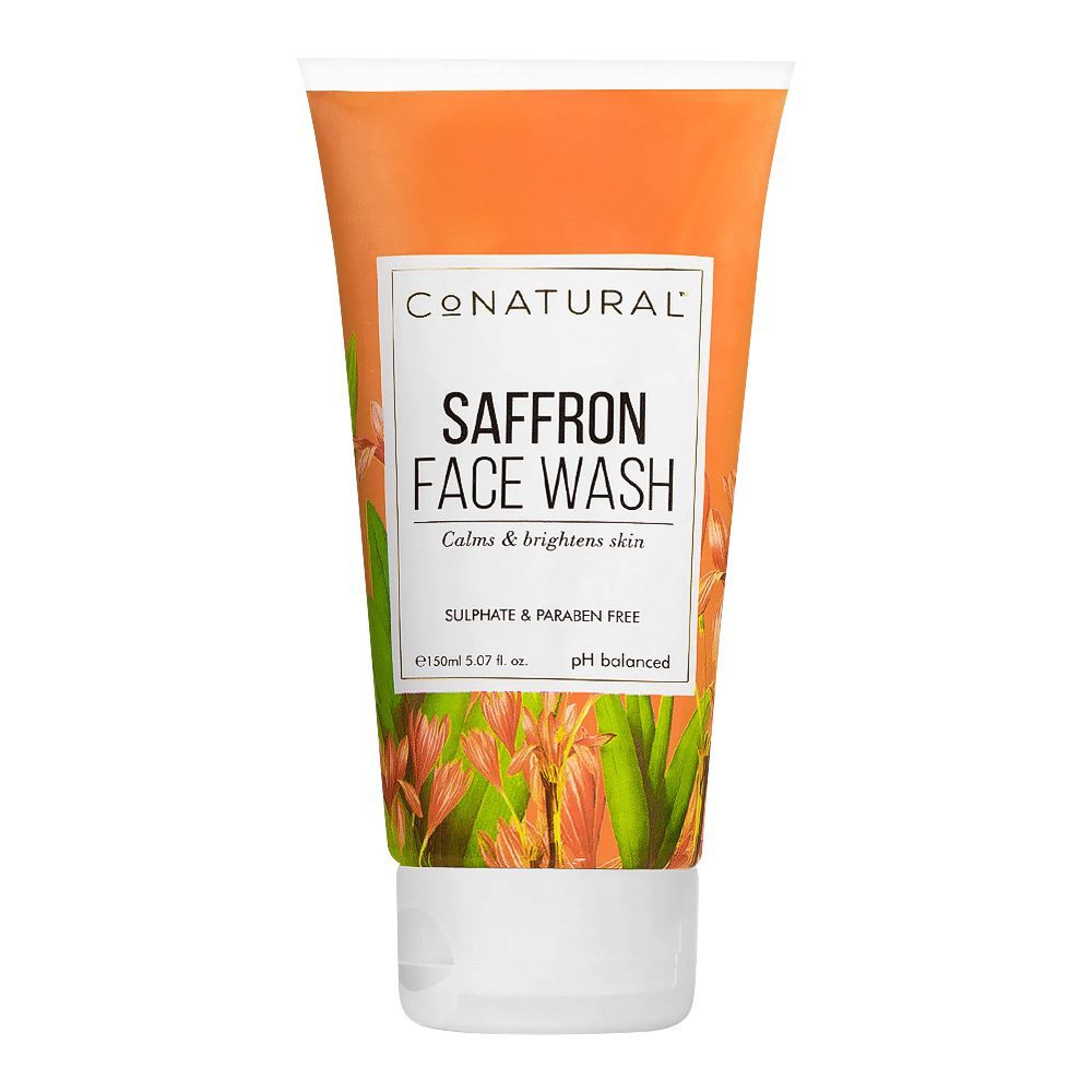 CoNatural Saffron Face Wash, Calms & Brightens Skin, 150ml