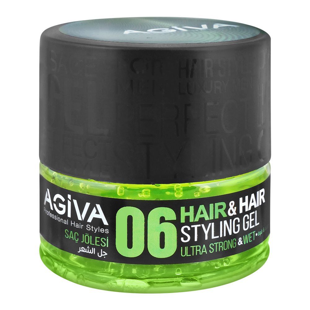Agiva Professional Hair Styles Ultra Strong & Wet, 06, Hair & Hair Styling Gel, 200ml
