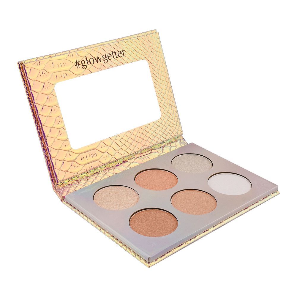 NH Bling Cheek Bling Glow Getter Highlighter Palette, 6-Pack