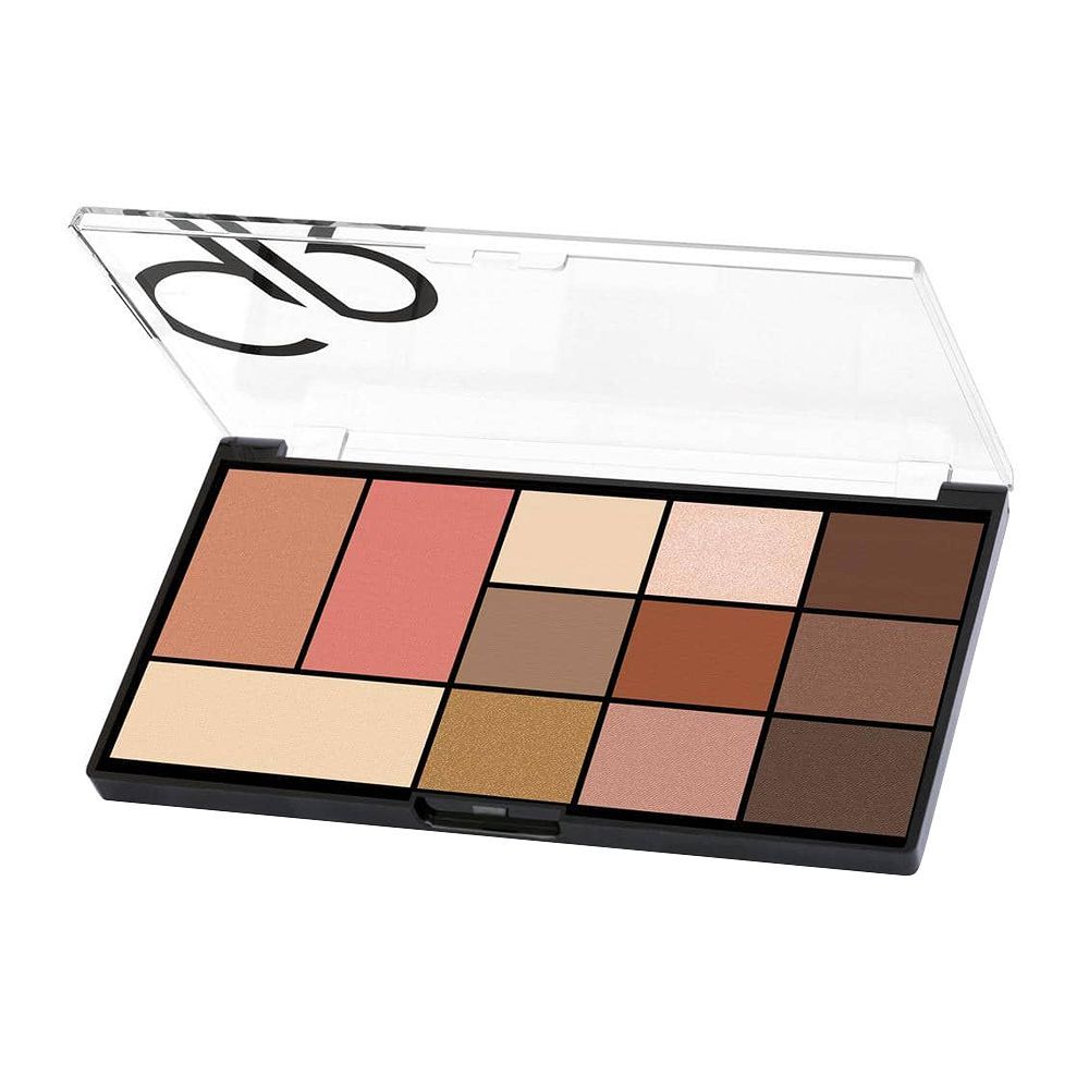 Golden Rose City Style Face & Eye Palette, 01, Warm Nude