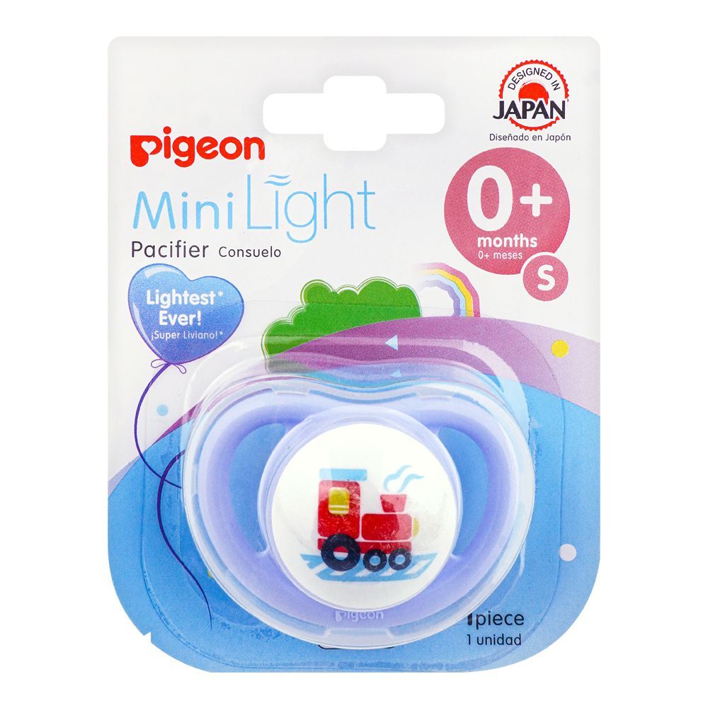 Pigeon Mini Light S Boy 0 Months+ Pacifier, Train, N78235