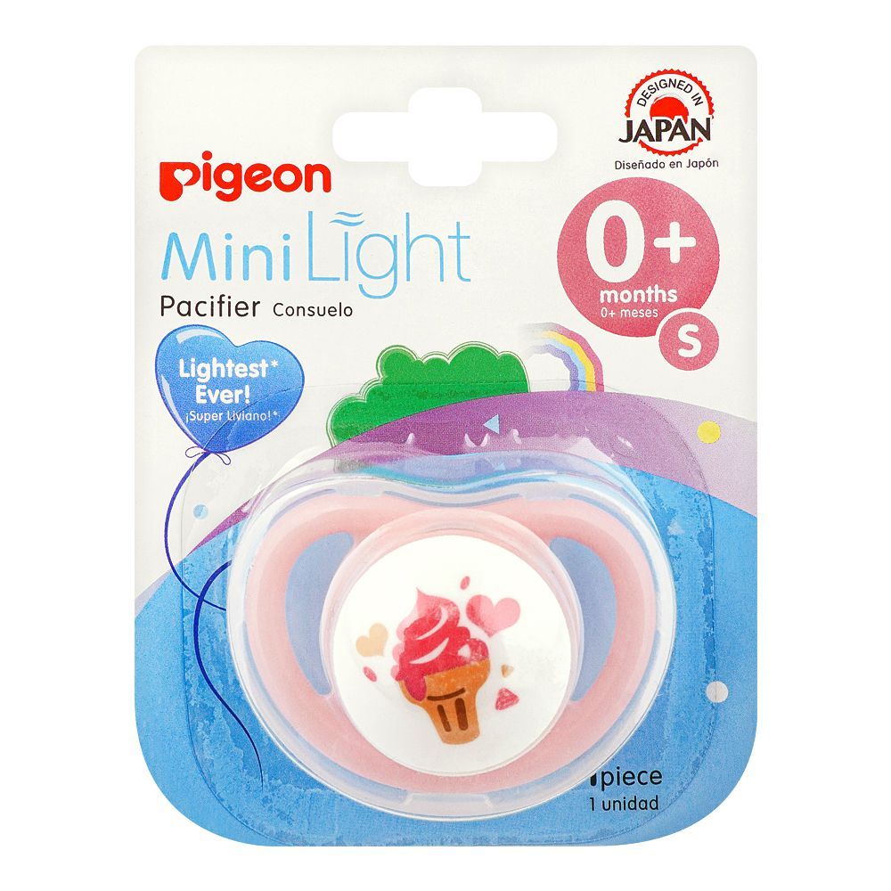 Pigeon Mini Light S Boy 0 Months+ Pacifier, Ice Cream, N78236