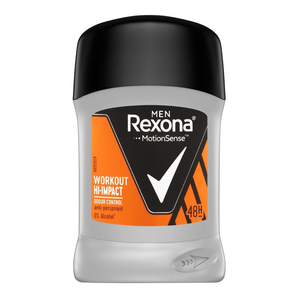 Rexona Men 48H Motion Sense Workout Hi-Impact Anti-Perspirant Deodorant Stick, 40ml