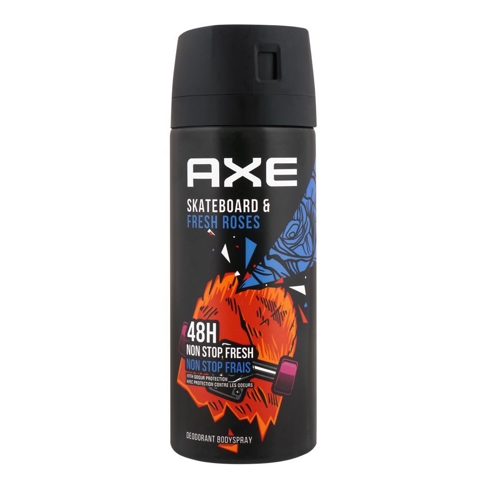 Axe Skateboard & Fresh Rose 48 Hours Deodorant Spray, 150ml