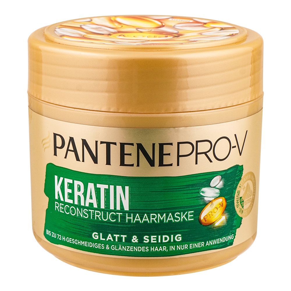 Pantene Pro-V Smooth Silky Keratin Reconstruct Hair Mask, 300ml