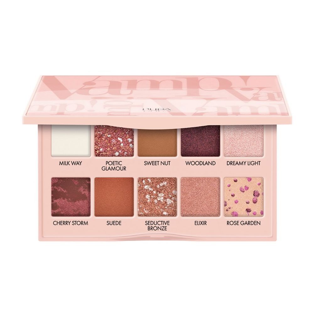 Pupa Milano Vamp! Scented Eye Shadow Palette, 006, Pink Nude Refined Shade