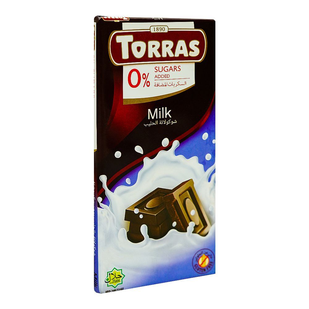 Torras Sugar Free Milk Chocolate, 75g