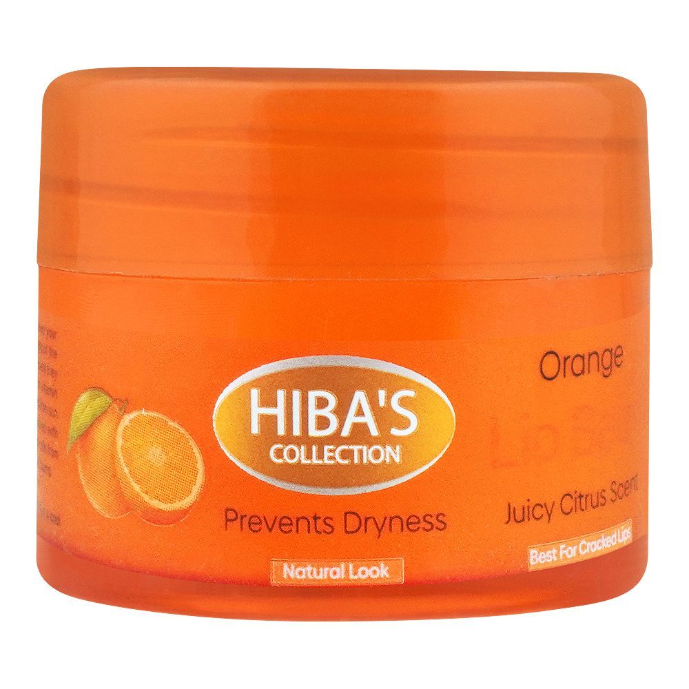 Hiba-Pack Orange Lip Balm, Best For Cracked Lips, 15ml