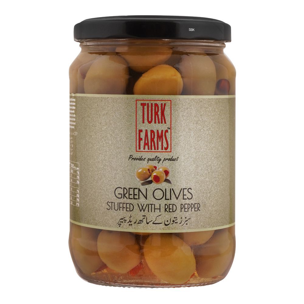 Turk Farms Stuff Green Olives, 680g