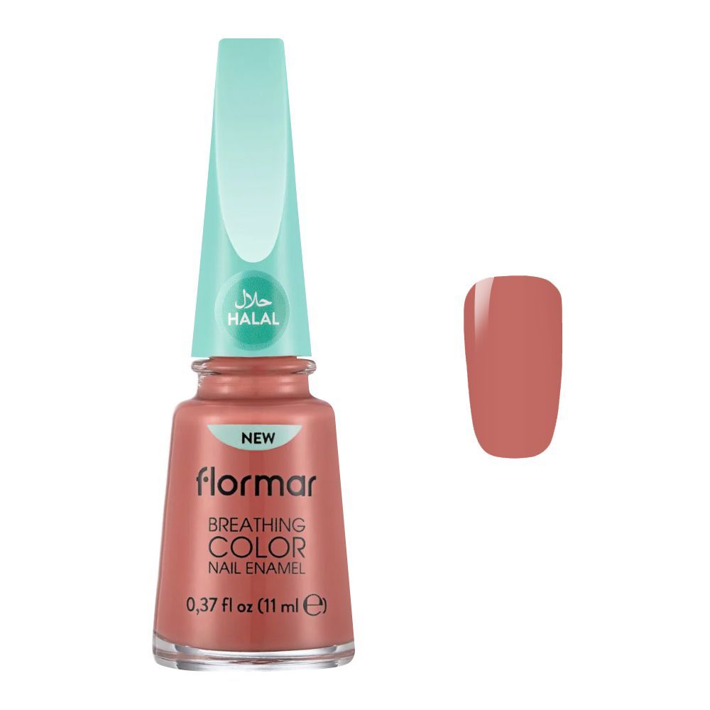 Flormar Breathing Color Nail Enamel, Peach N Cream, 11ml, 010