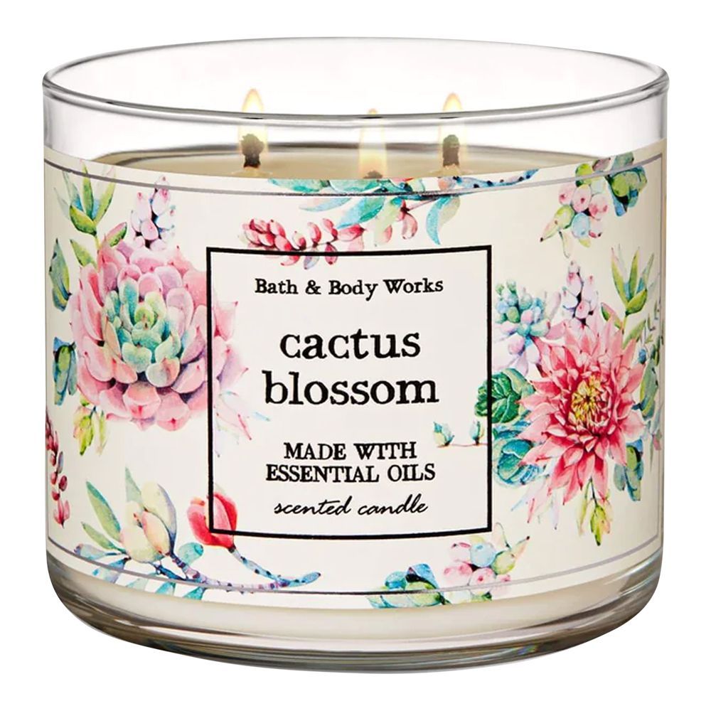 Bath & Body Works Cactus Blossom Scented Candle, 411g