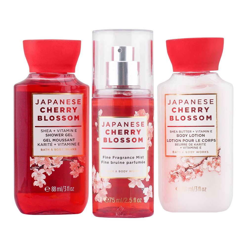 Buy Bath & Body Works Japanese Cherry Blossom Mini Gift Set, Shower Gel ...