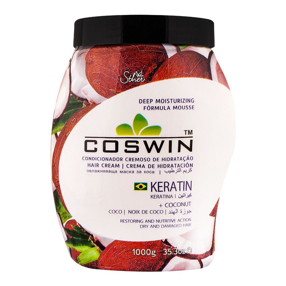 Purchase Coswin Keratin + Coconut Hair Cream, For Dry & Damaged Hair ...