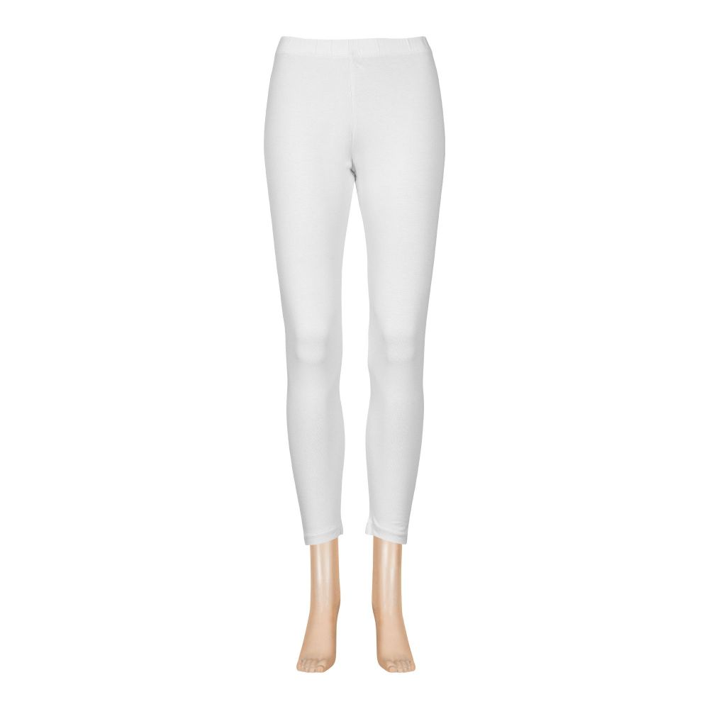 The Nest Generic Women Tight, White Solid, 9718