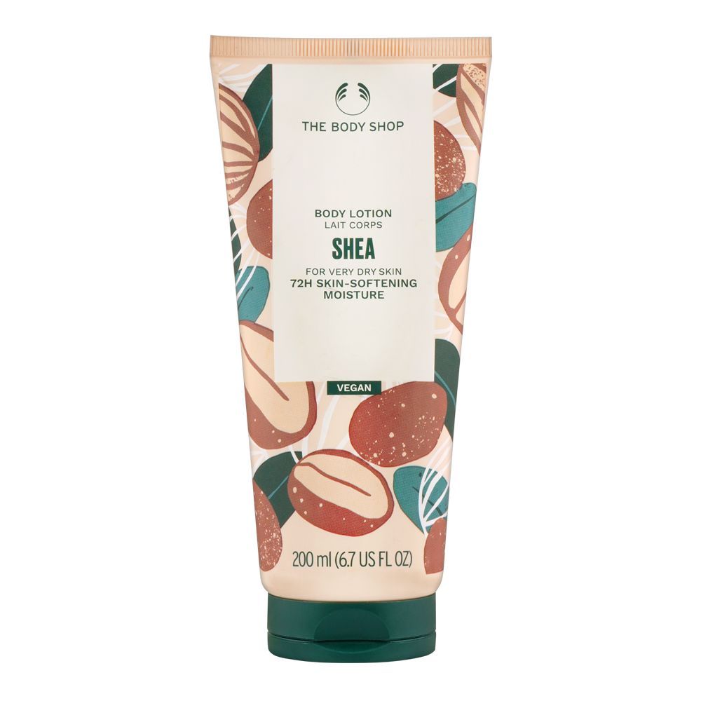 The Body Shop Shea 72 Hours Skin Softening Moisture Body Lotion, For Very Dry Skin, 200ml