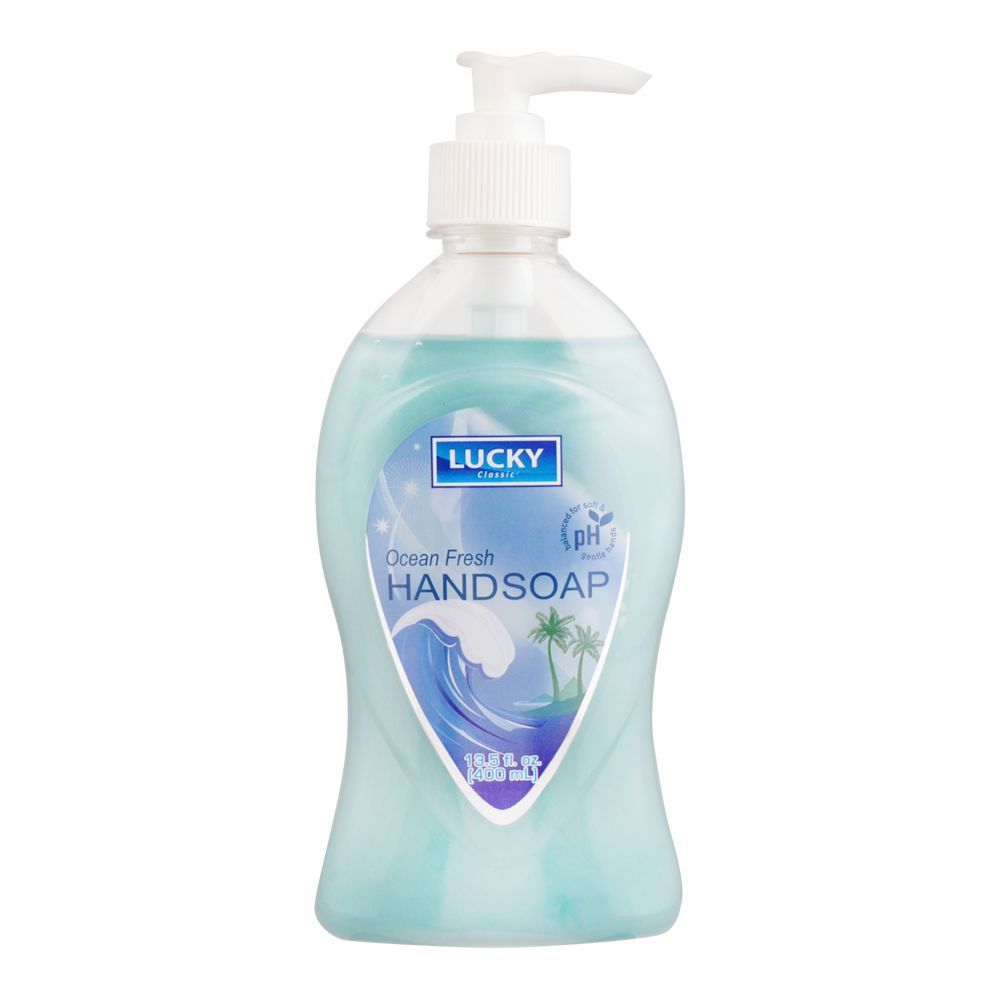 Lucky Classic Ocean Fresh Hand Soap, 400ml