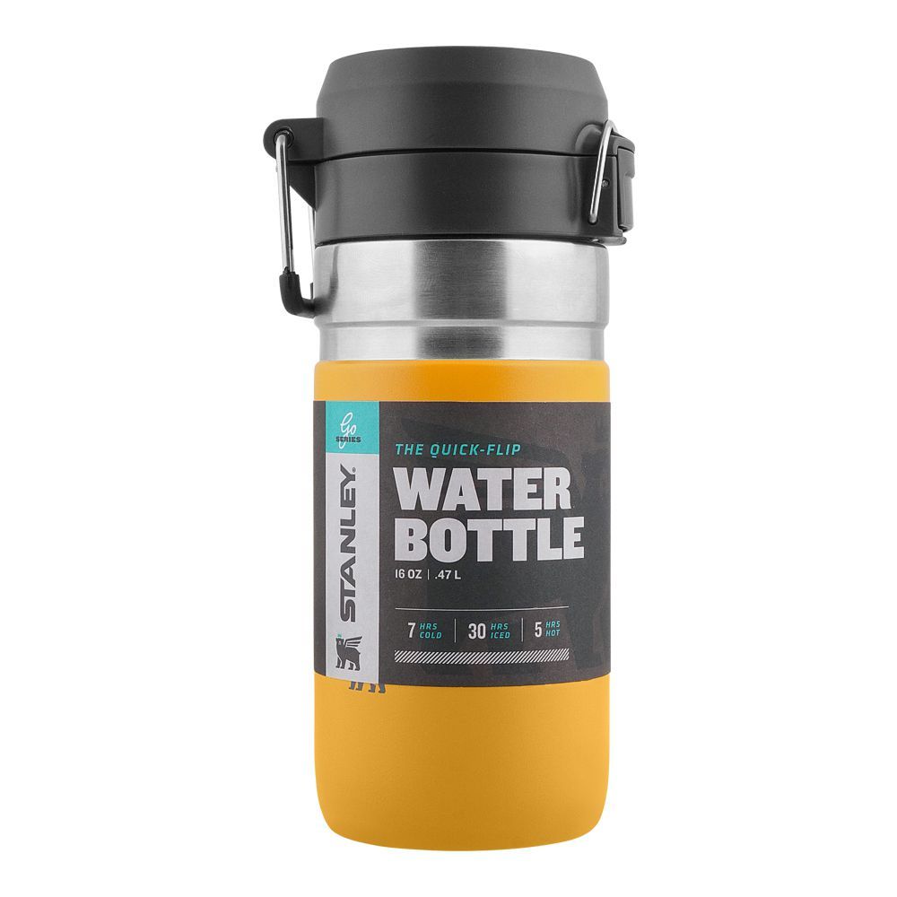 Stanley Go Series Quick-Flip Water Bottle, 0.47 Liter, Saffron, 10-09148-027
