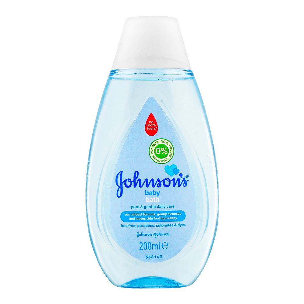 Johnson's Pure & Gentle Daily Care 0% Baby Bath, 200ml