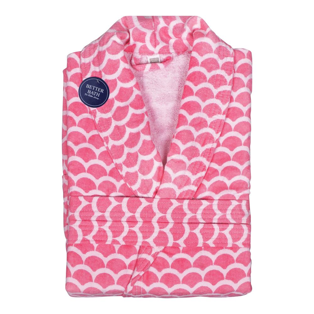 Better Bath Women Bathrobe, Pink Printed