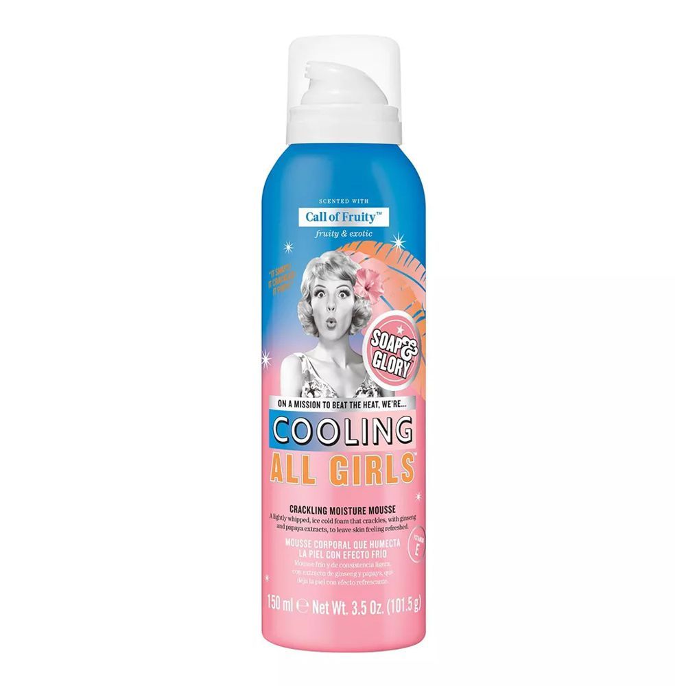 Soap & Glory Cooling All Girls Crackling Moisture Mousse, With Vitamin E, 150ml
