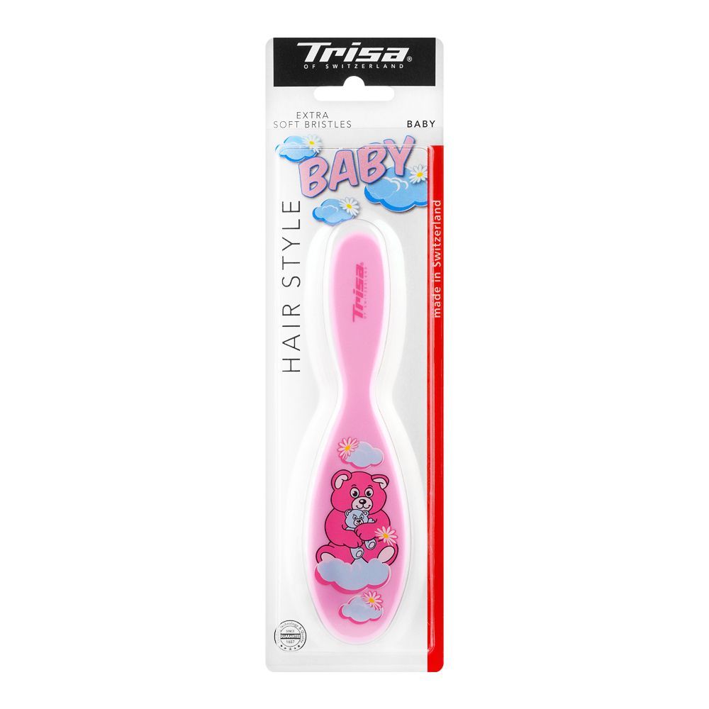 Trisa Hair Style Baby Hair Brush, Pink, 378925