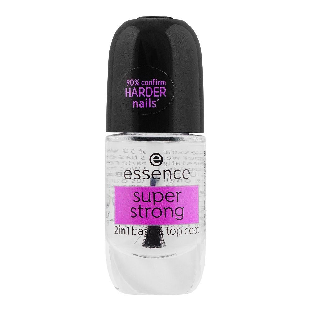 Essence Super Strong 2-In-1 Base & Top Coat Nail Shinner, 8ml