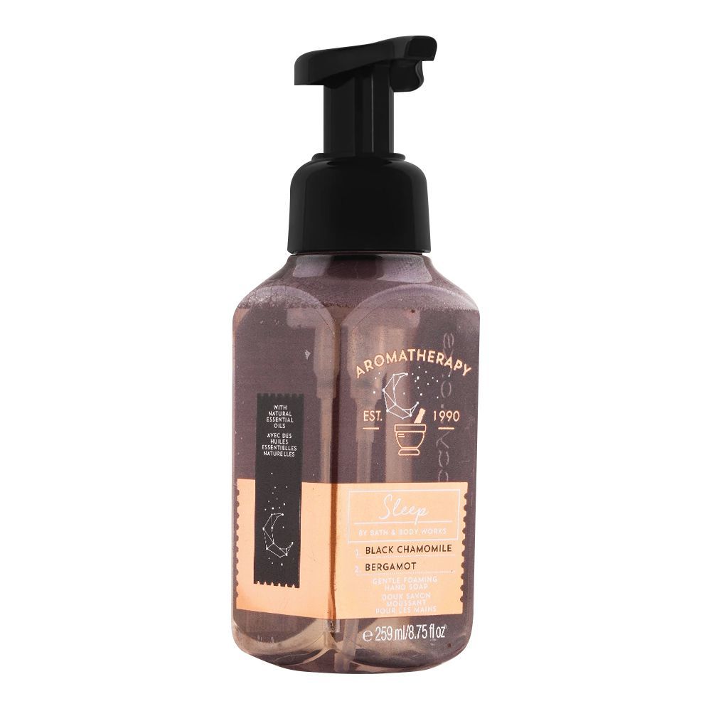 Bath & Body Works Aromatherapy Sleep Black Chamomile & Bergamot Gentle Foaming Hand Soap, 259ml