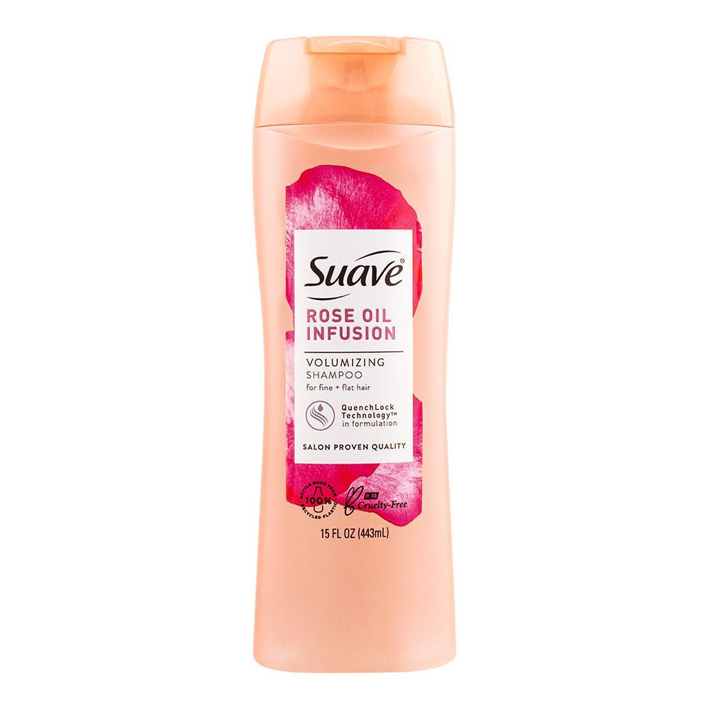 Suave Rose Oil Infusion Volumizing Shampoo 443, ml