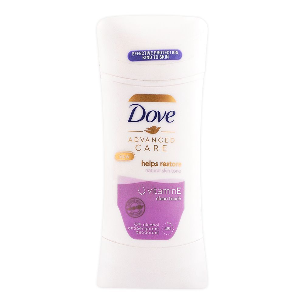 Dove Advanced Care Vitamin E Clean Touch Deodorant Stick, For Women, 62ml