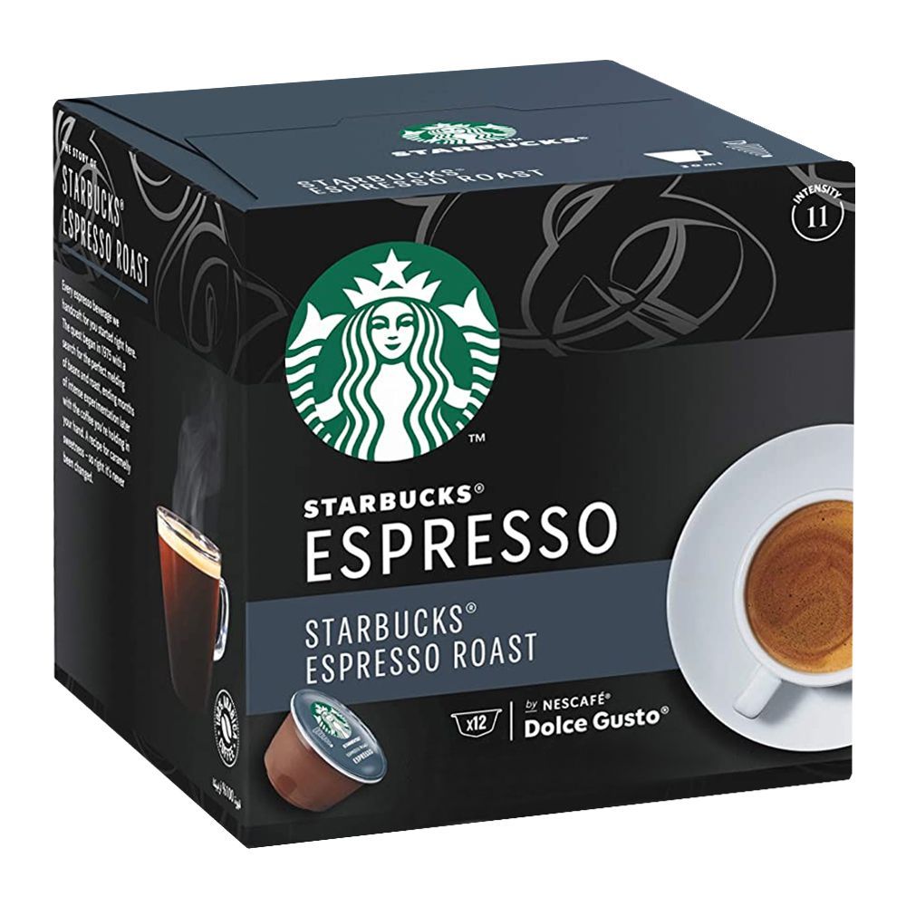 Starbucks Espresso Coffee Pods, Roast, 12 x 5.5, 66g