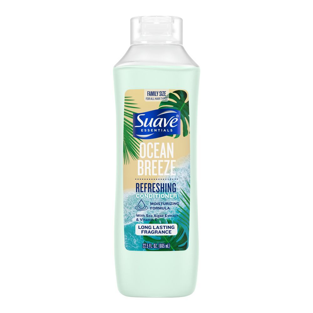 Suave Essentials Ocean Breeze Refreshing Conditioner, For All Hair Types, 665ml