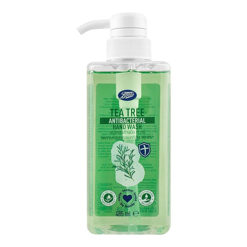 Buy Boots Tea Tree Antibacterial Hand Wash, 485ml Online at Best Price ...