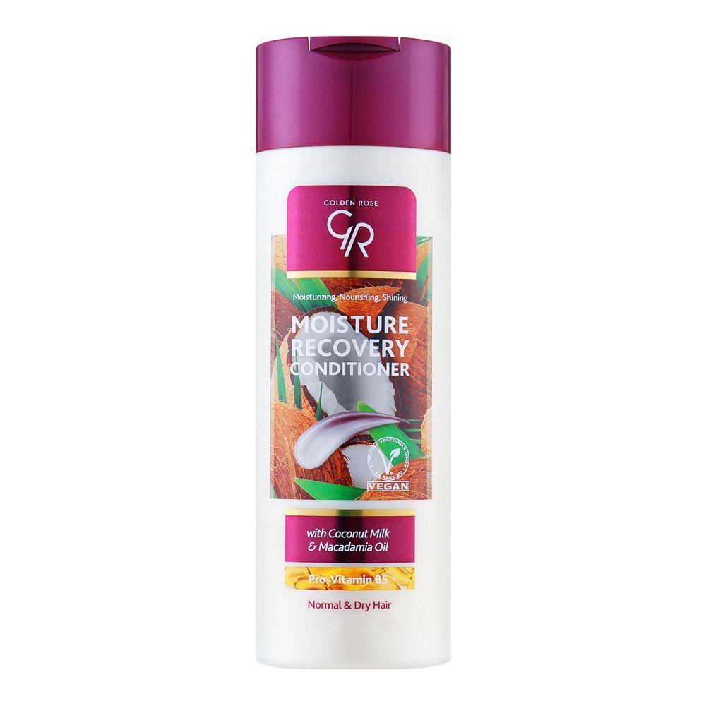 Golden Rose Moisture Recovery With Coconut Milk & Macadamia Oil Conditioner, For Normal & Dry Hair, 430ml
