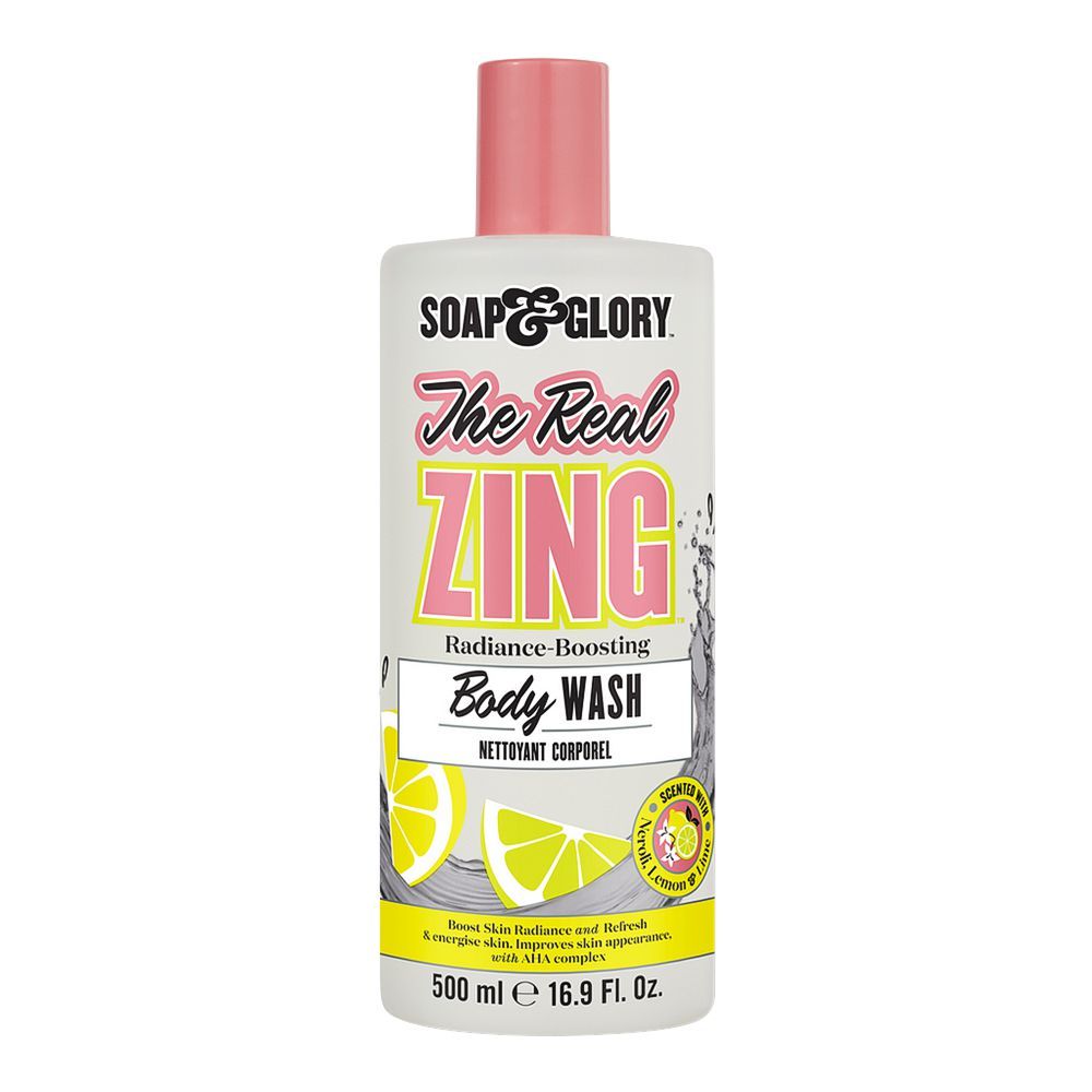 Soap & Glory The Real Zing Radiance-Boosting Body Wash, 500ml