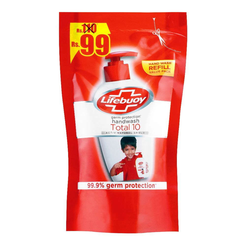 Lifebuoy Total 10 Hand Wash, Pouch Refill, 170ml