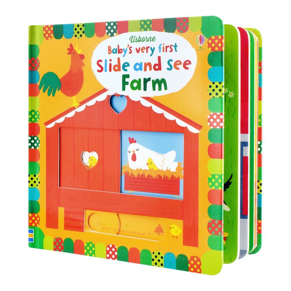 Usborne: Baby's Very First Slide & See Farm, Book