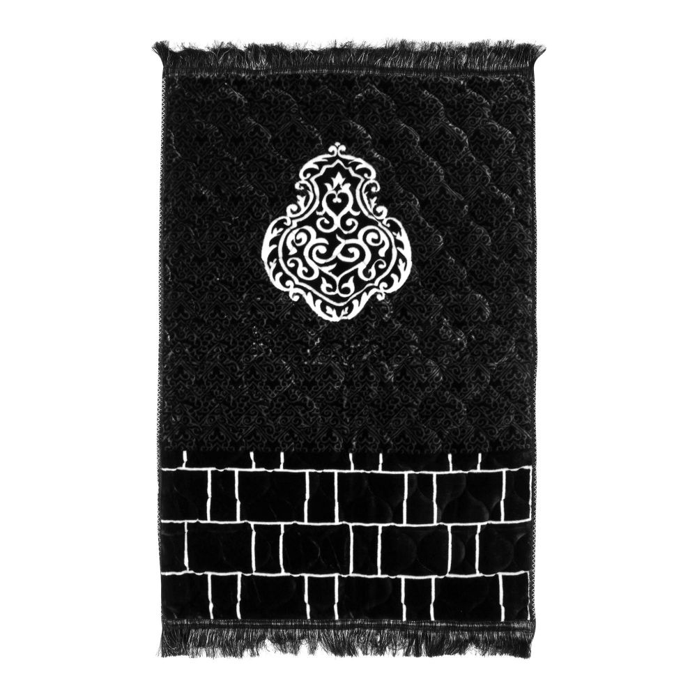 Red N Bed Ghilaf-E-Kaaba Prayer Mat, Hadiya Gift Box, Black