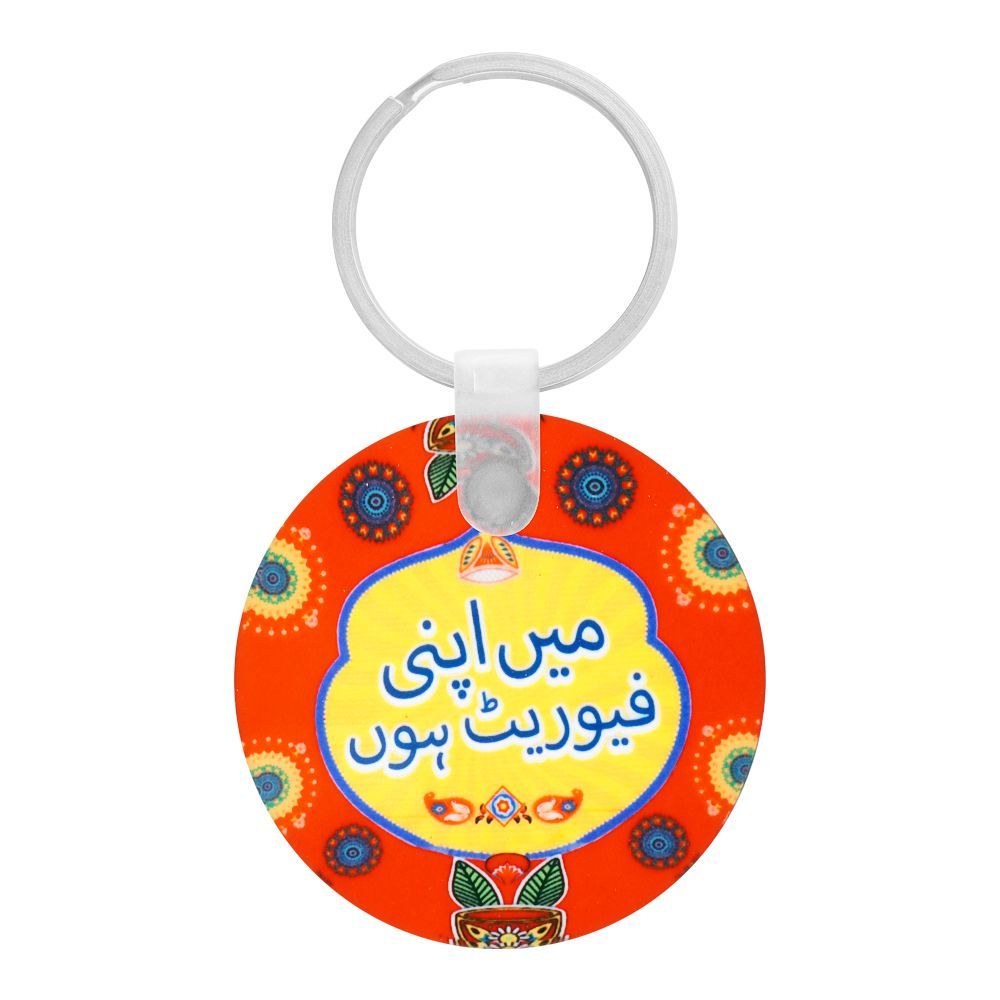 Star Shine Truck Art, Mai Apni Favorite Hun Keychain Round, Key18