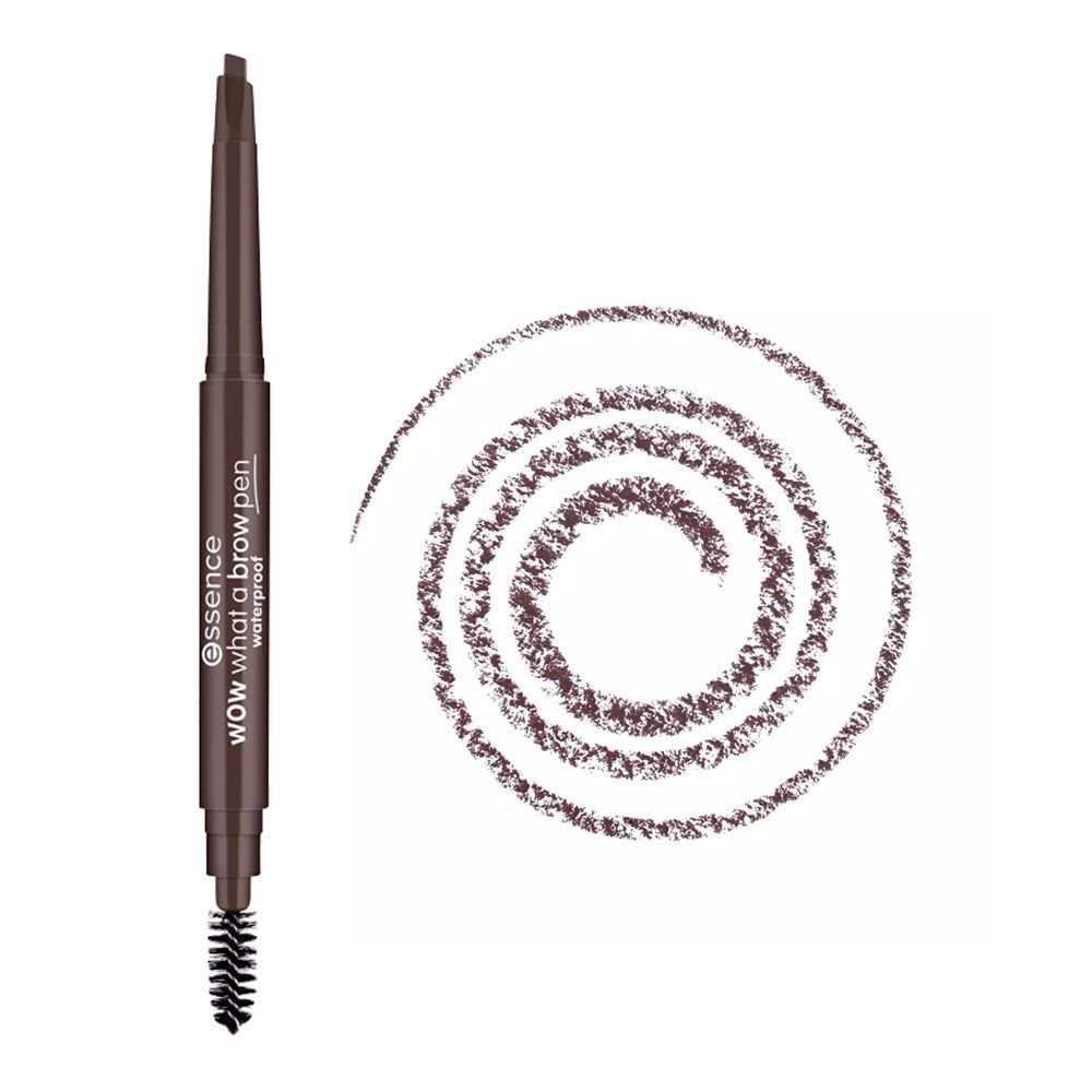 Essence Wow What A Brow Pen Waterproof, Black Brown, 04