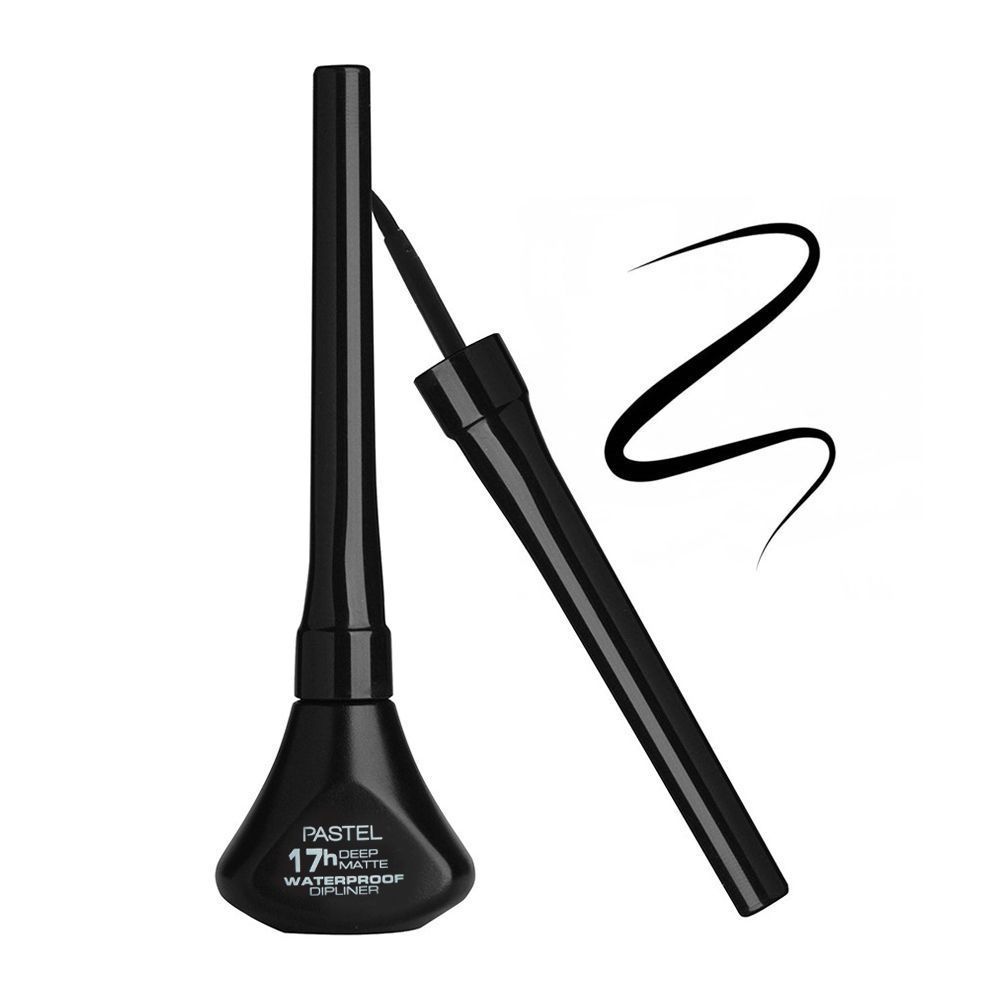 Pastel 17 Hours Deep Matte Waterproof Dip Eye Liner, Black, 4.5ml