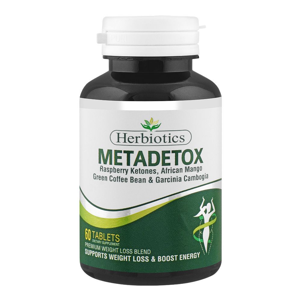 Herbiotics Metadetox, Supports Weight Loss & Boost Energy, Dietary Supplement, 60-Pack