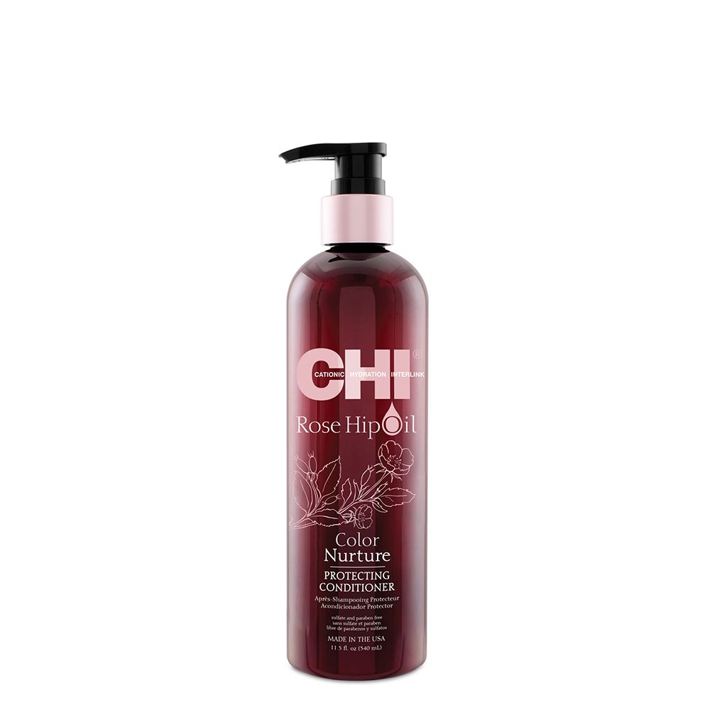 CHI Rosehip Oil Protecting Conditioner, Sulfate & Paraben Free, For Color-Treated Hair, 340ml