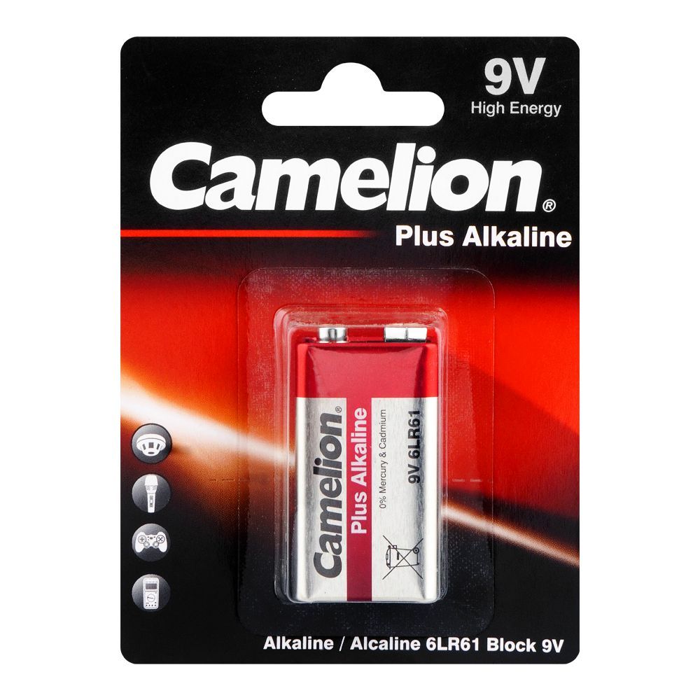Camelion Plus Alkaline, 9V High Energy, 6LR61-BP1