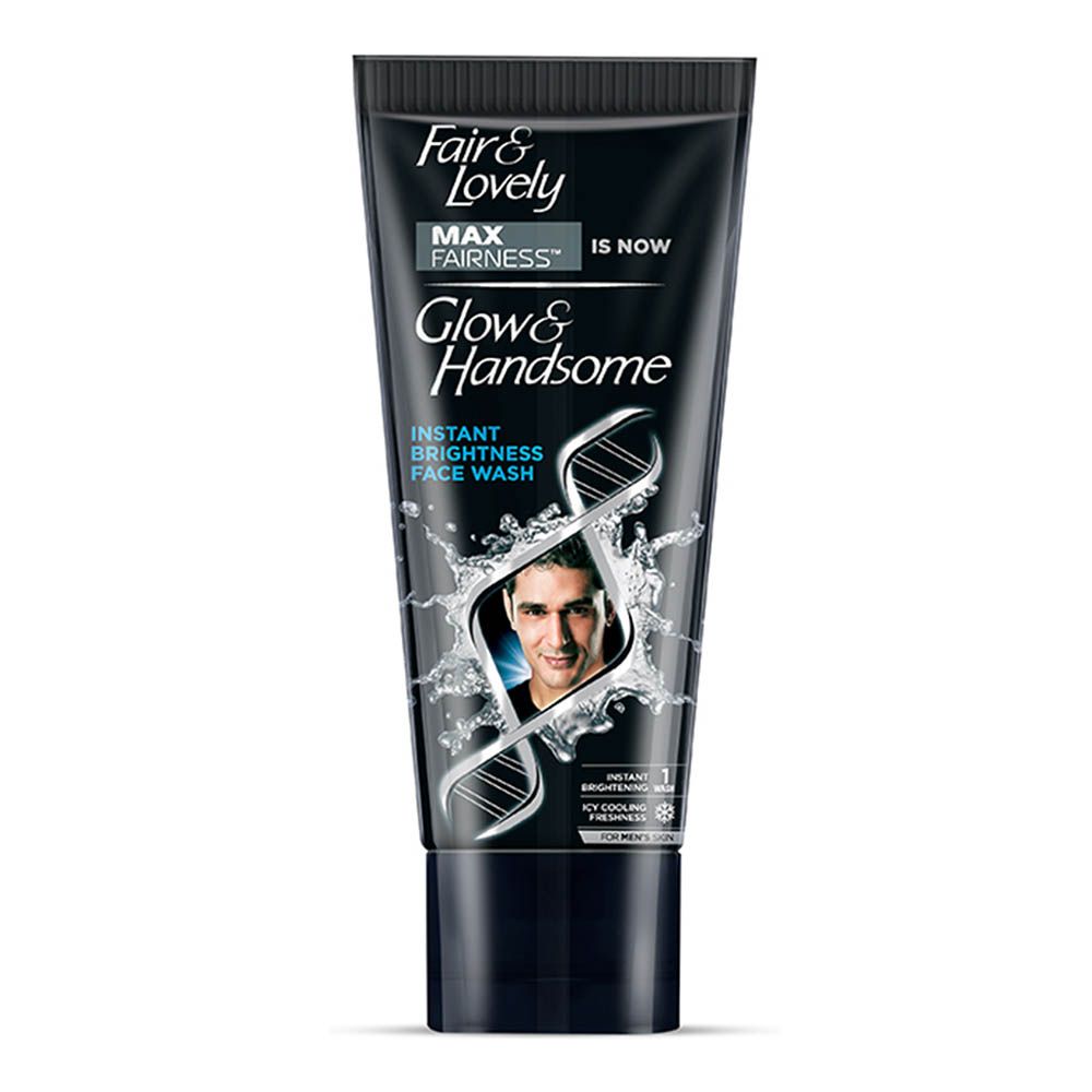 Fair & Lovely Is Now Glow & Handsome Men's Instant Brightening Rapid Action Face Wash, For 50g