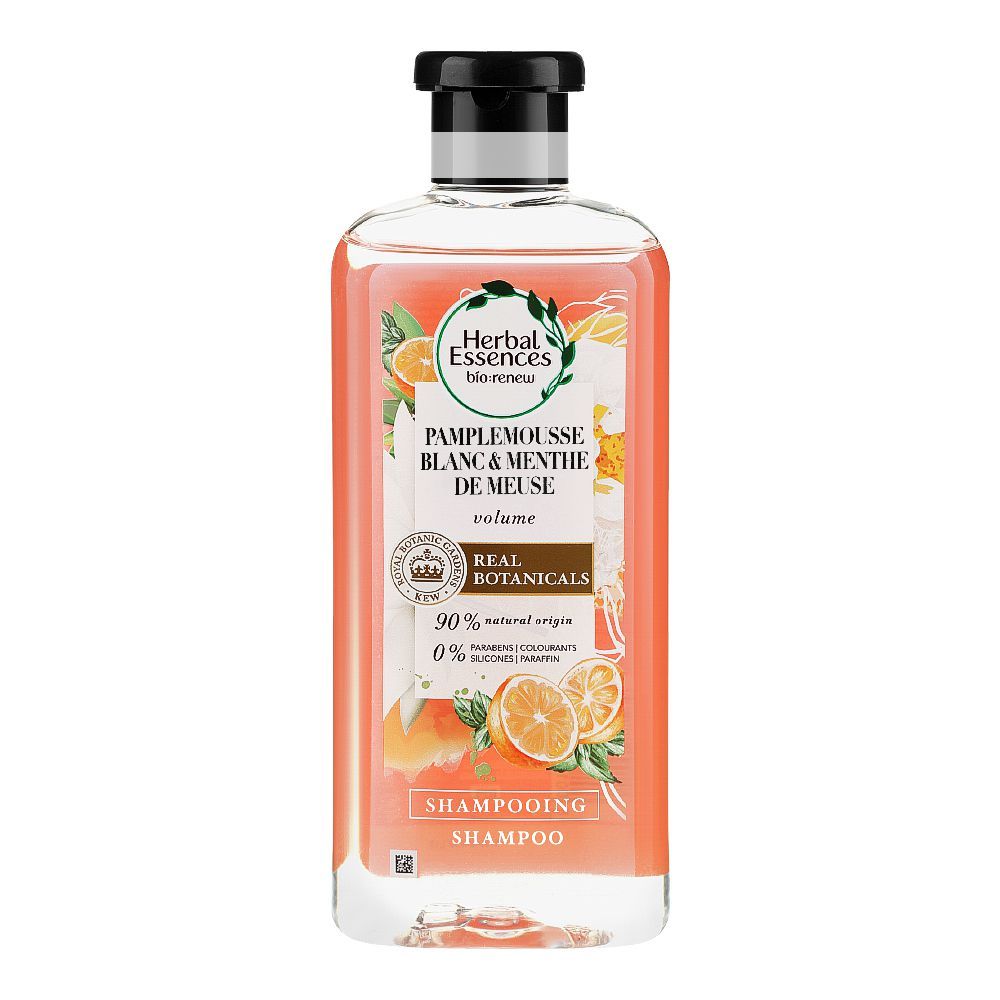 Herbal Essences Pure Real Botanicals White Grapefruit & Meuse Mint Volume Shampoo, 250ml