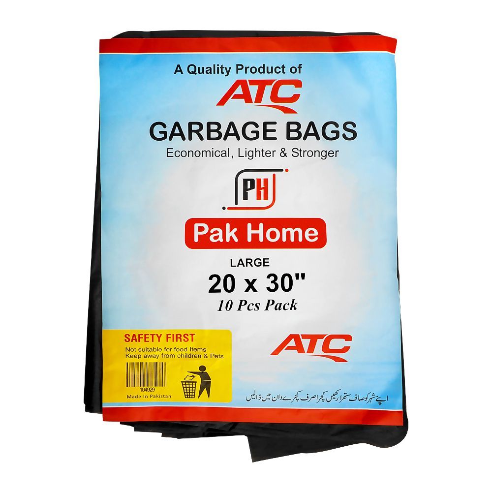 ATC Garbage Bag, 20x30, Large, 10-Pack