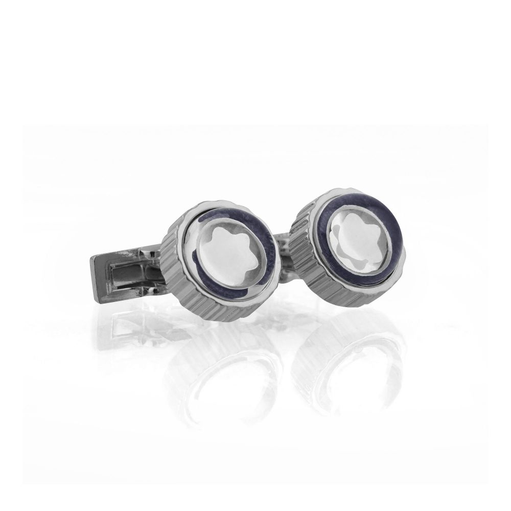 M-B Cufflinks For Men, Silver, C-19